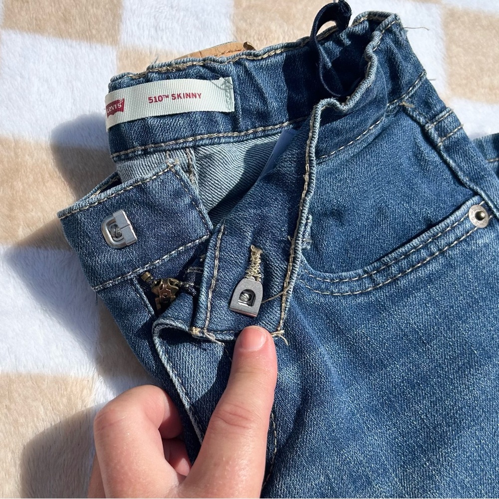 Boys Levi's Classic Straight Leg Jeans - Blue, skinny 510, size 6 Reg - Picture 4 of 4